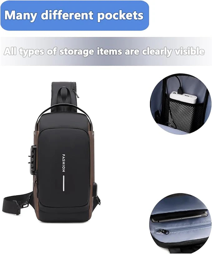 Bolso Anti Robo De Cuero